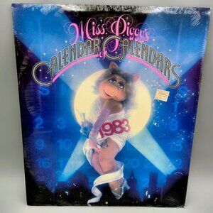 1983 Miss Piggy Muppets Wall Calendar of Calendars with Centerfold SEALED